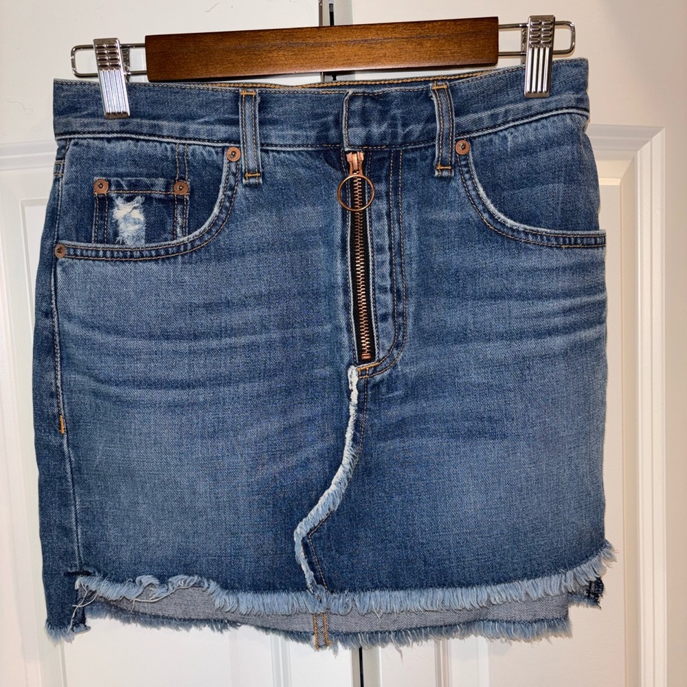 Y2K Rag & Bone O Ring Jean Retro Mini Skirt